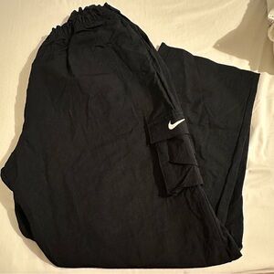 Nike Black Oversized Cargo Pants, XL